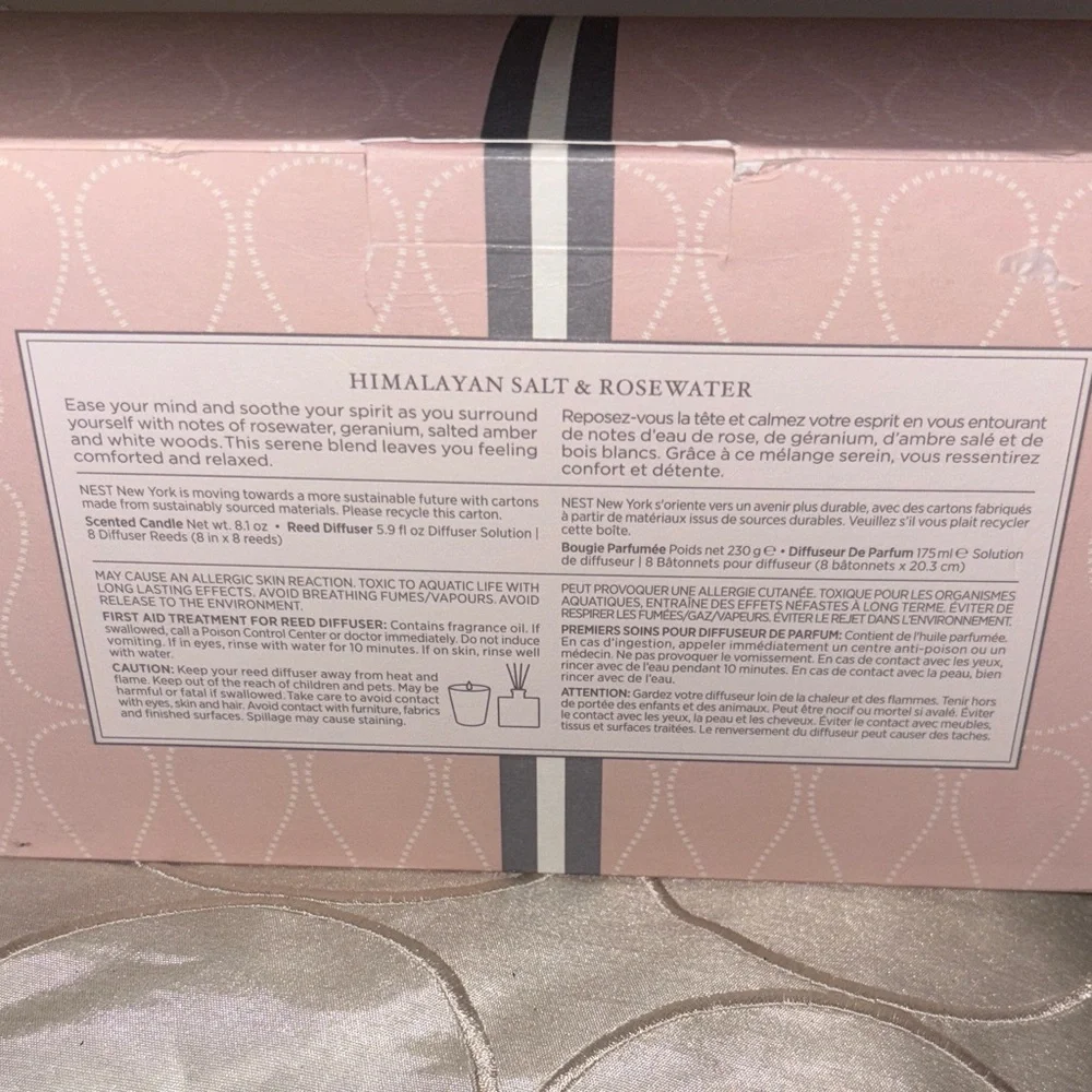 NEST Fragrances Himalayan Salt and Rosewater Candle & Diffuser Set - Picture 6 of 6